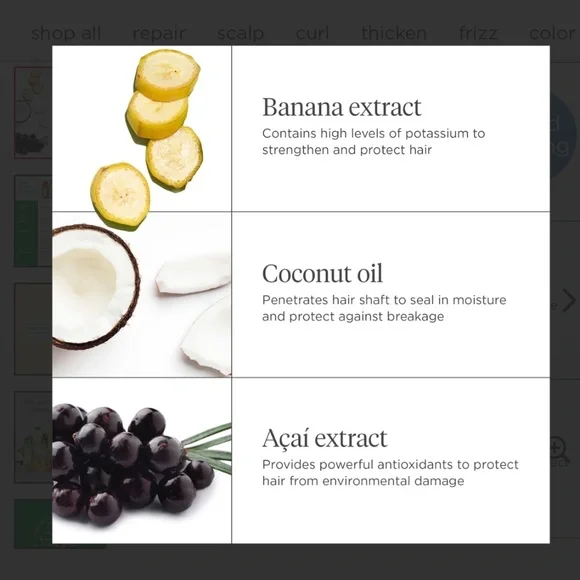 New Briogeo Superfoods Banana Coconut Nourishing Shampoo and Conditioner Set - Picture 7 of 7